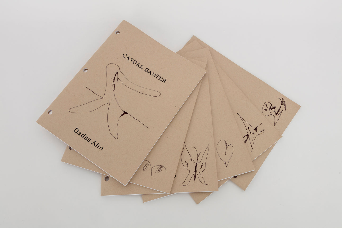 Darius Airo “Casual Banter” zine #s 1-50 (w/drawings)