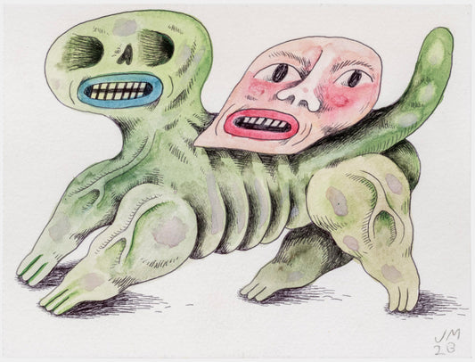 001 - "Onward!" Watercolor Painting by Jim Mooijekind