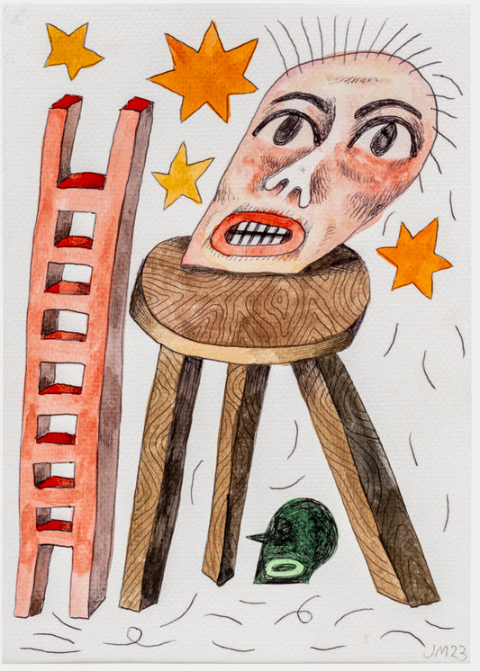 005 - "Nightmares of Success" Watercolor Painting by Jim Mooijekind