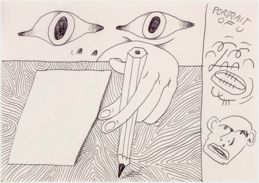 067 - "Portrait of U" Drawing by Jim Mooijekind