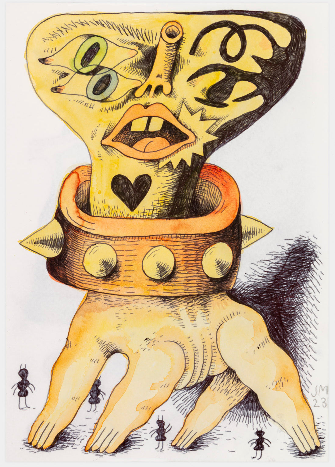 021 - "Beast" Watercolor Painting by Jim Mooijekind